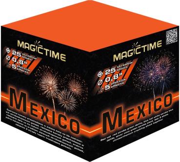 Mexico, 25 Schuss, NEM:200g, Kaliber: 20mm, Shape: I, Brenndauer ca. 25 Sekunden